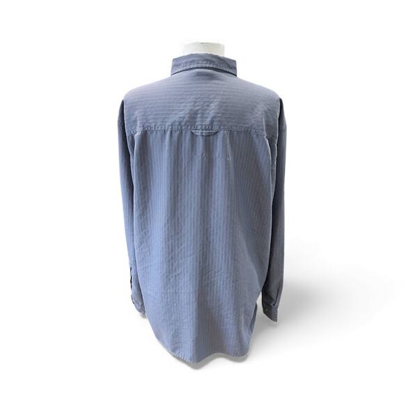 The North Face ATH6 Button Front Quick Dry Long Sleeve Gray Shirt Men’s Large - Picture 2 of 15